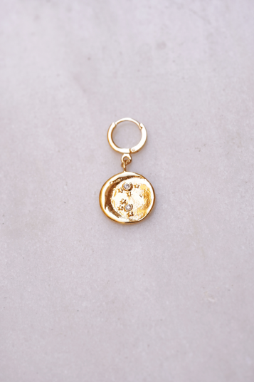 Mono Boucle Médaille Strass