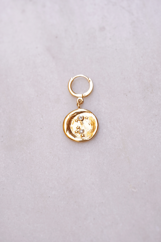 Mono Boucle Médaille Strass