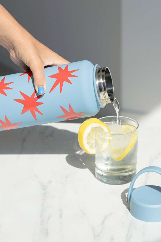 Gourde 1L Helio Ferretti - bleu jean - Monstrodiva